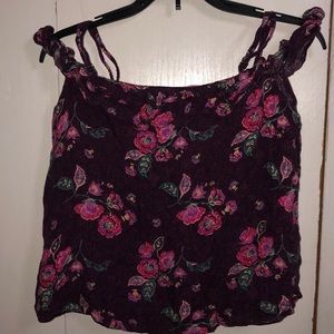 Hollister floral off the shoulder top